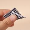 Mini Scissor Plaid Fabric Set for OB11 Dollhouse Sewing, Picnic Scenes, and Toy Photography.