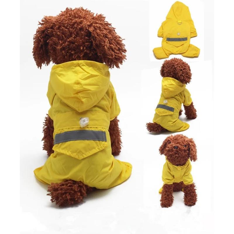 Waterproof Dog Clothing For Small Dog Summer Pet Clothes For Dogs Soft Raincoat Supply Dog Coats For Chihuahua Dog Raincoat
