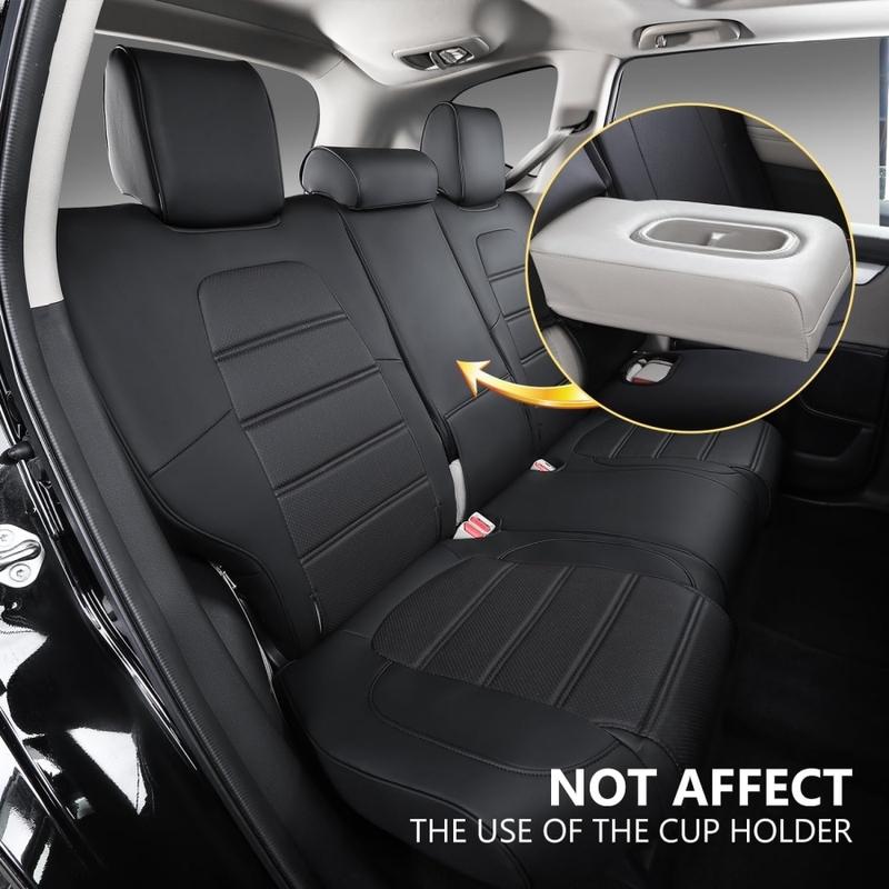 Full Set Car Seat Covers for Honda CRV 2012-2025 PU Leather Seat Protector CR-V EX EXL Hybrid Replacement Accessories