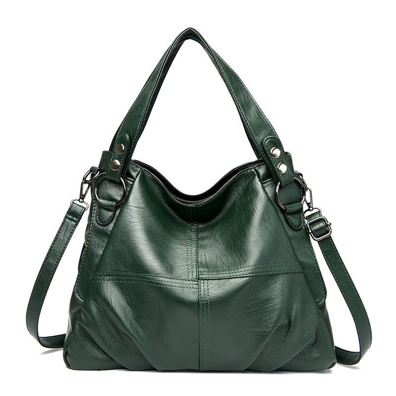 Soft Leather Luxury Handbags Women New Casual Tote Bag Designer Ladies Large Shoulder Crossbody Handbag Sac for Female Patchwork