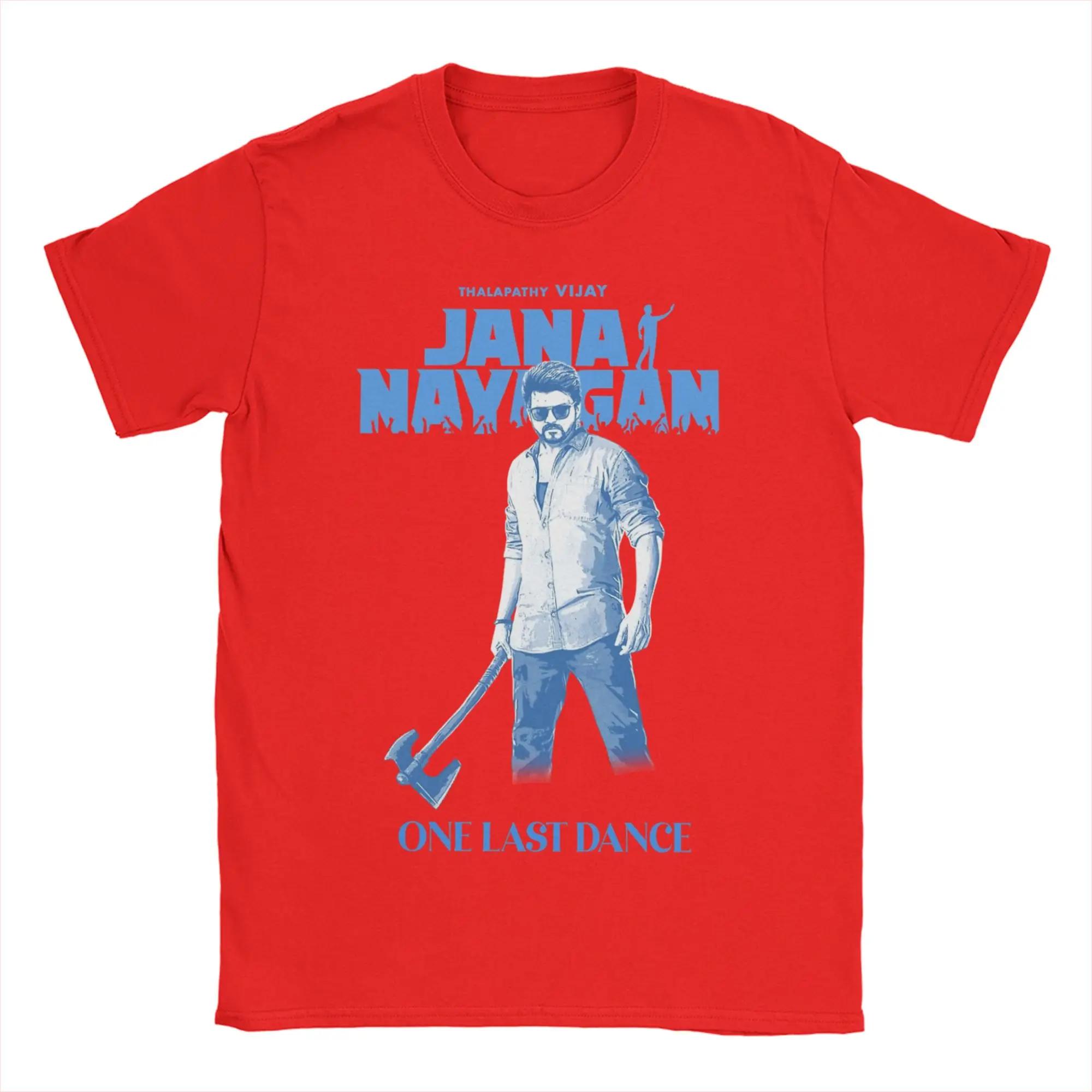 

Men Women s Vijay Thalapathy Jana Nayagan One Last Dance T Shirt Cotton Clothes Short Sleeve Crewneck Tees T-Shirt 3XL