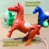 Squeeze Air Powered Horse Toy Classic Vintage Plastic Jumping Horse Toy Kids Interactive Party Favor Toy