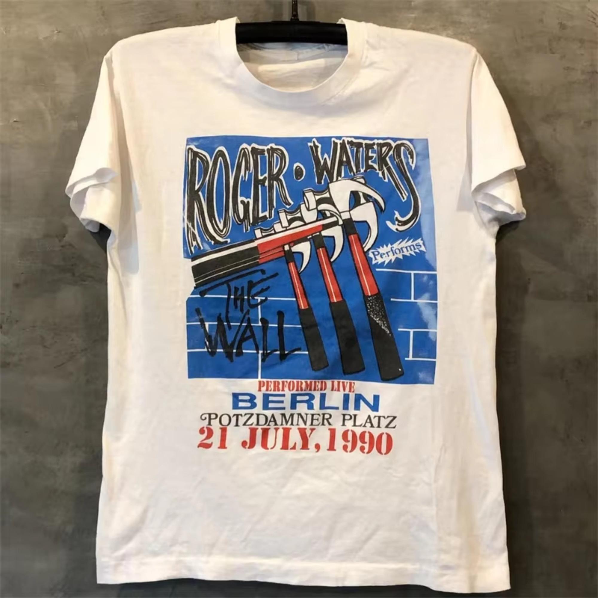 

2025 Roger Waters Pink Floyd Rock Short Sleeve Street Trend Retro T-shirt Men s High Quality Luxury Brand Selling Popular Style M