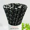 Biodegradable Halloween Paper Straws with Skull and Pumpkin Design