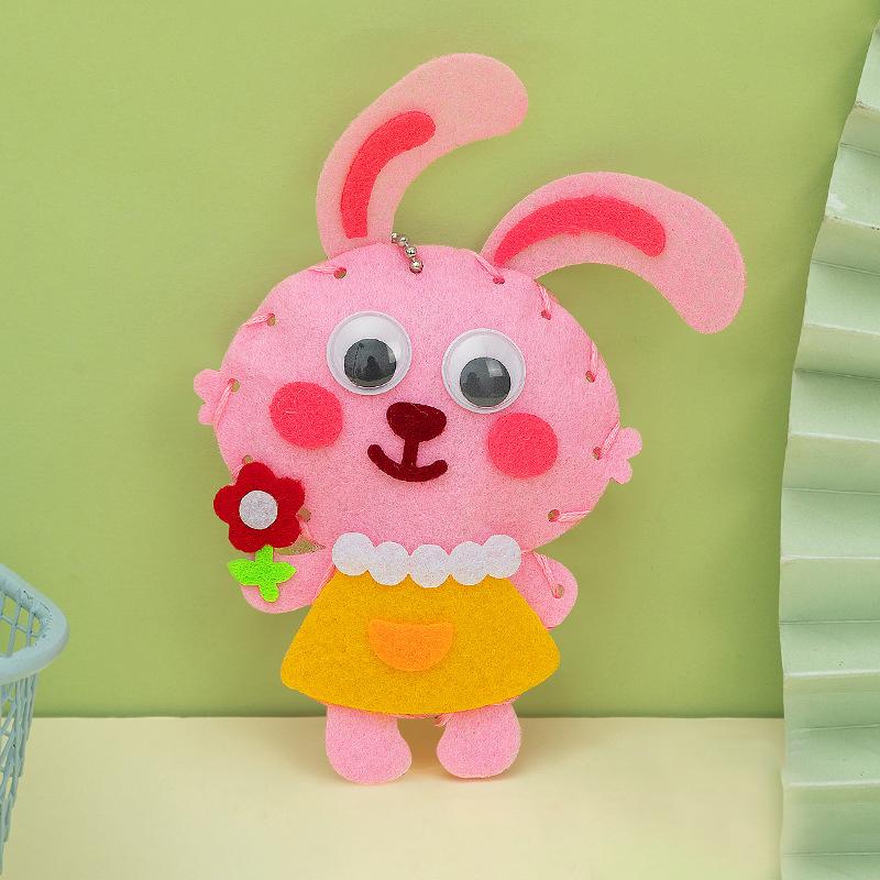 Cartoon Animal Diy Sewing Craft Kit Toy Animal Non-Woven Doll Non-Woven Handmade Set Gift