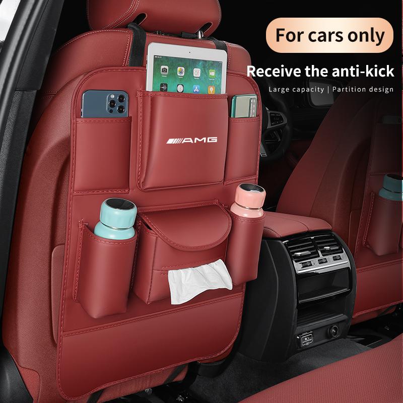 Borsa Organizer da Sedile Posteriore Anti-Calcio per Schienale Mercedes-Benz AMG Classe A C E V Sprinter GLC ML SLK SL CLS GLA GLK Vito GLB