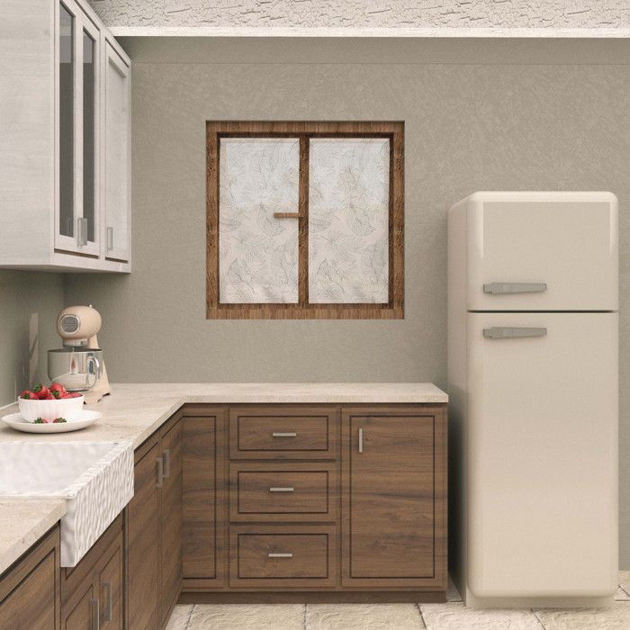 Paire de brise bise 45x90 cm CELIA kaki, par Soleil d'Ocre