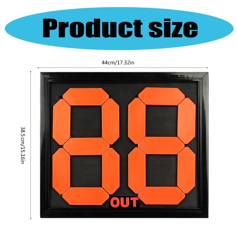 Football Soccer Substitution Board Double Side Display Manual Substitution Board Outdoor Sports Accessories Enduring