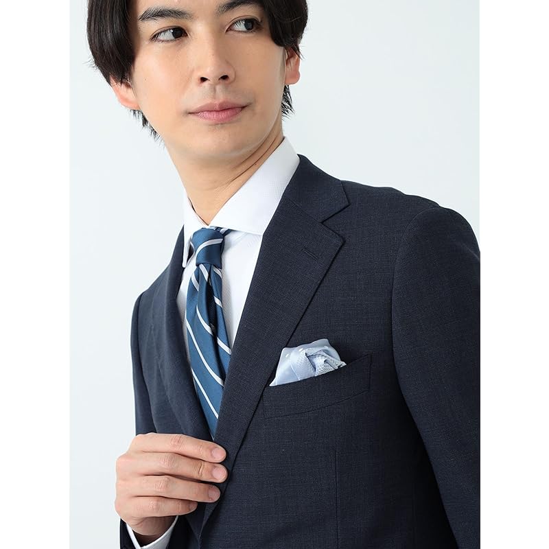 [Beams Heart] L/S shirt basket weave wide collar shirt men's WHITE 38