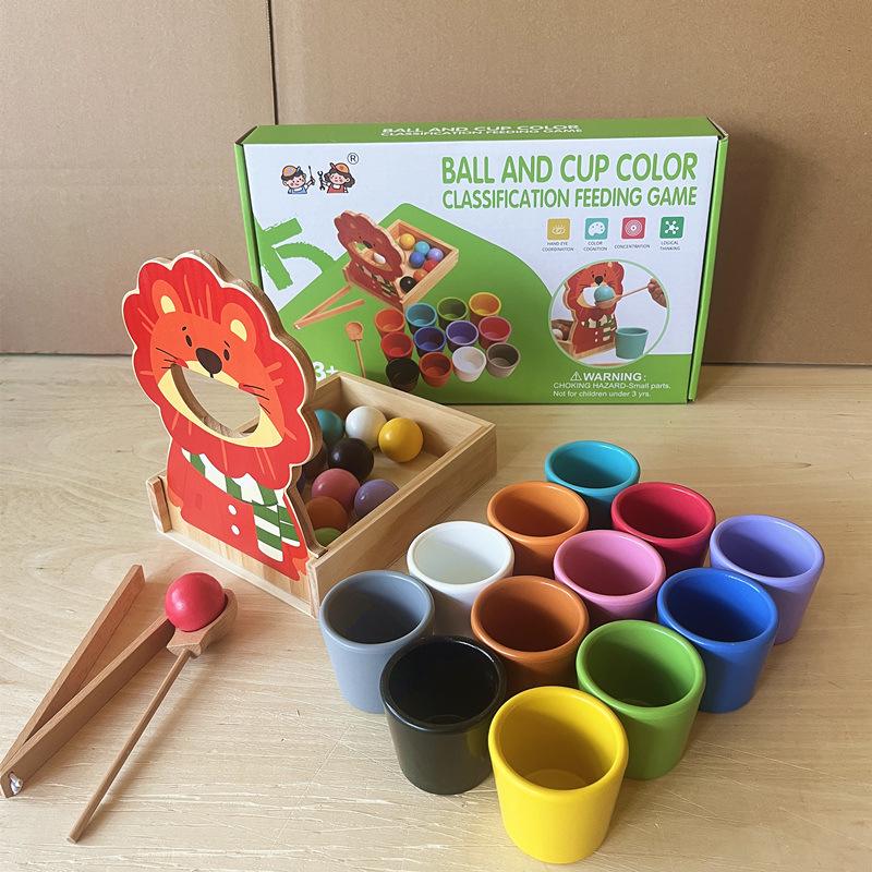 

Montessori Color Recognition Fine Motor Skills Educational Toy for Children