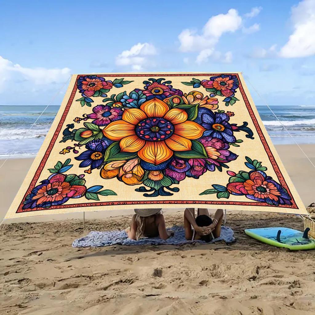 Portable Sun Shelter & Camping Tarp - Outdoor Tent and Picnic Ground Cover