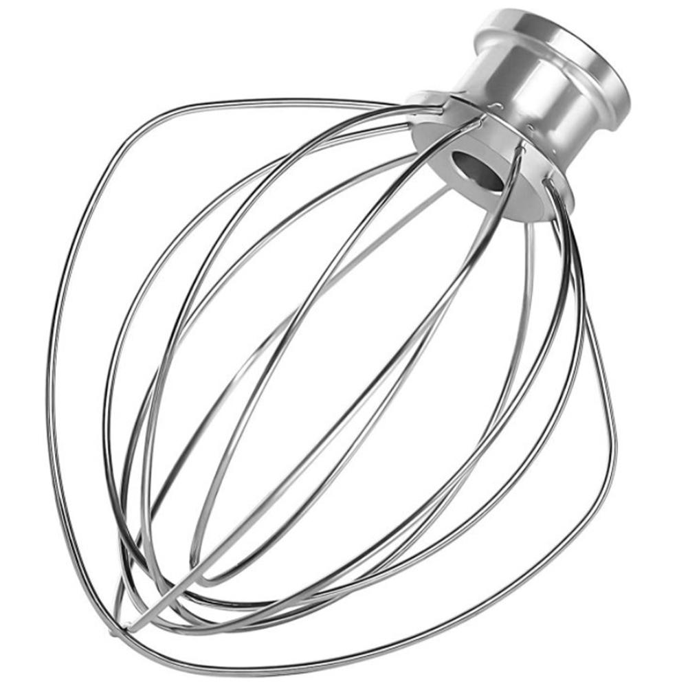 K45WW Stainless Steel Egg Whisk Mixer Mixing Head 4.5QT Fits for KitchenAid Mixer Hand Mixer Beater Replacement Part