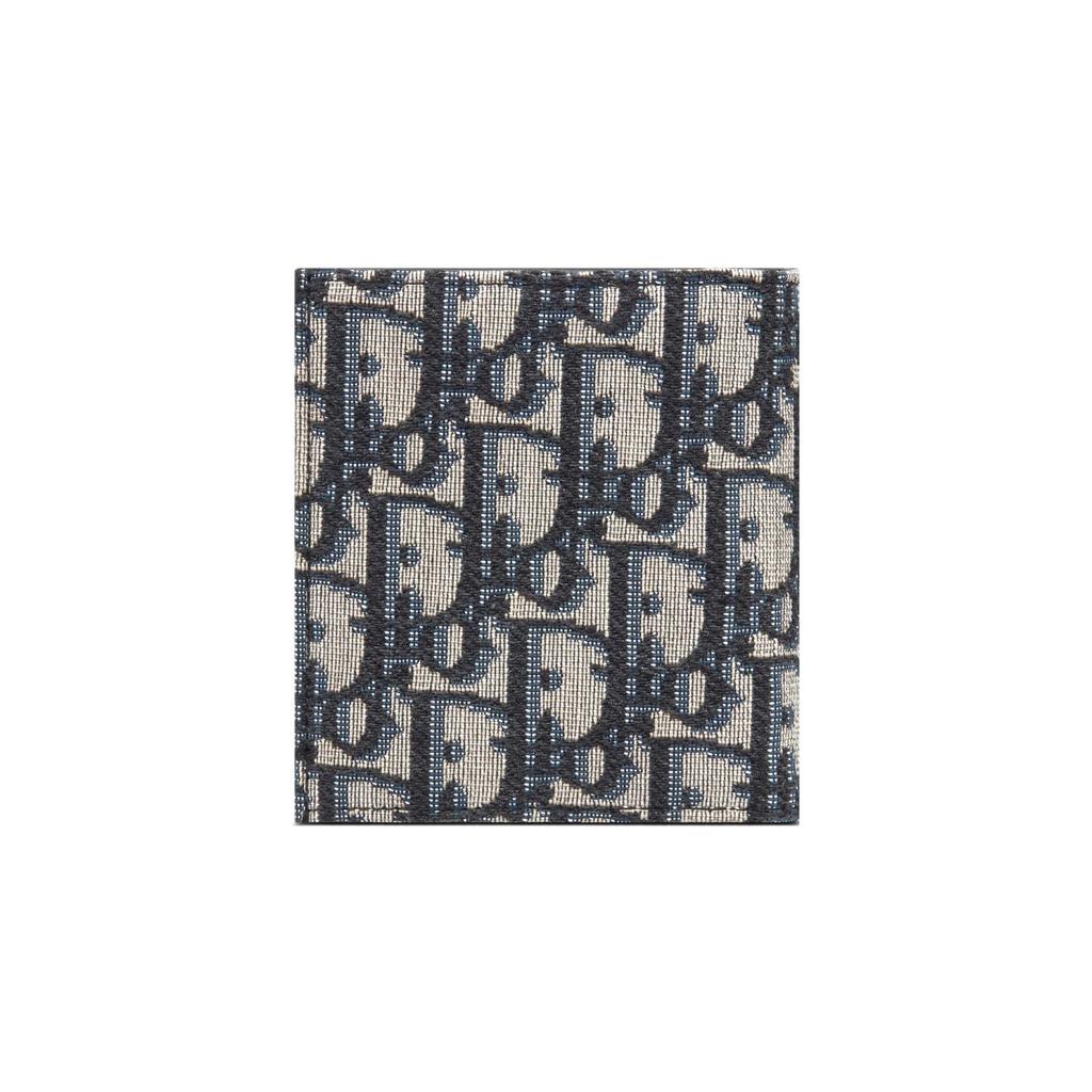 Dior Logo Compact Jacquard Wallet Men wallet Beige Black 2ESBC072YSE-H27E
