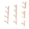 2x Wood Yoga Mat Storage Rack Wall Hooks Lightweight Workout Equipment Weight Stand Yoga Mat Organizer Holder for Foam Roller