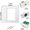 86 Type Modular Panel with Customizable Module Wall Plate Suitable for Multimedia Interfaces ABS Texture Embedded Frame