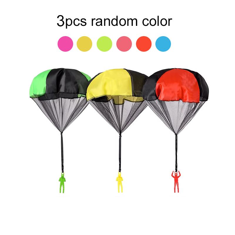 2/4 Adet Mini El Atılan Paraşüt Çocuklar İçin Dış Mekan Yenilikçi Eğlenceli Oyuncaklar Eğitici Ebeveyn-Çocuk Etkileşimi Uçan Spor Hediye TMZ