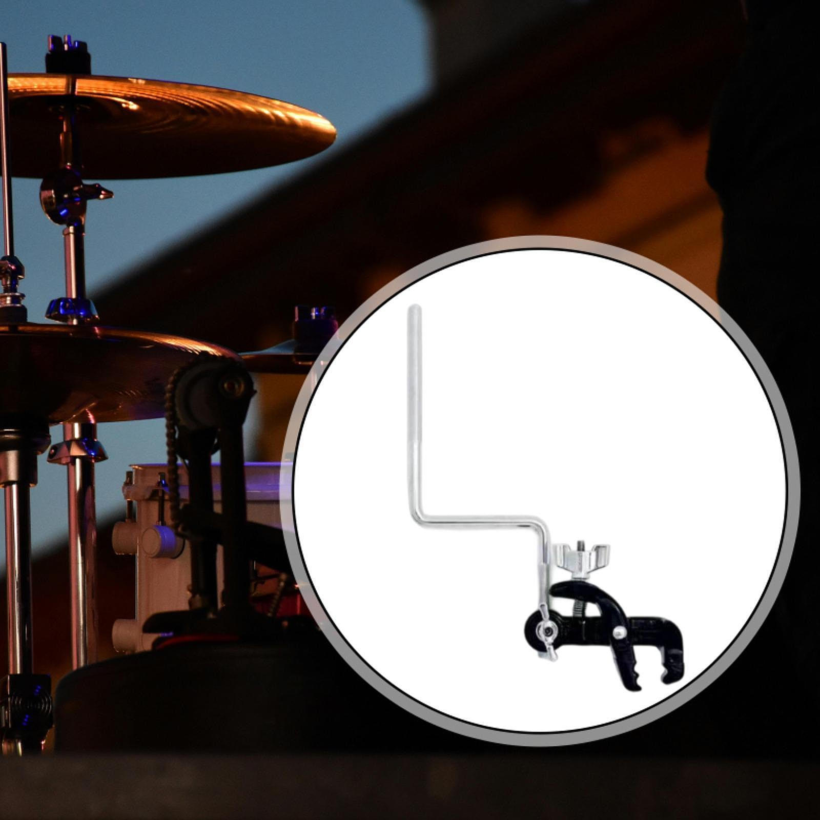 

Cymbal Holder Clamp Hoop Arm Percussion Accessories Stainless Steel Extension Mounting Cowbell rod