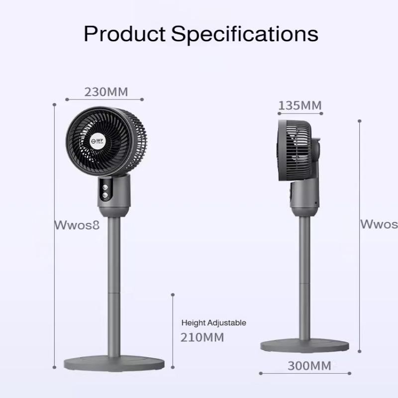 Household Low-Noise Smart Fan Three-Speed Adjustment Floor Fan Air Circulation Fan Floor Fan Silent Low-Noise Smart Fan High