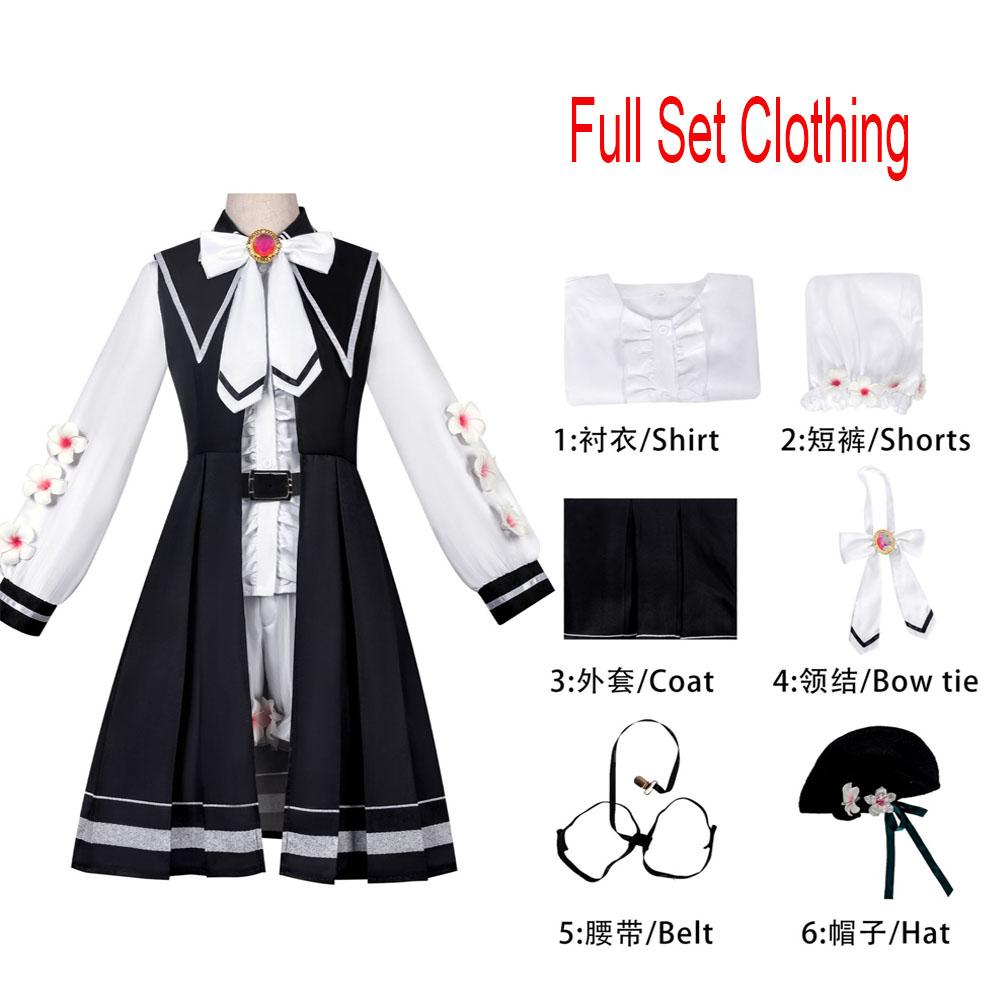 New Sakuraba Ema Cosplay Costume Wig Anime Magical Woma Witch Trial Ema School Uniform Lolita Dress Halloween Christmas Clothing