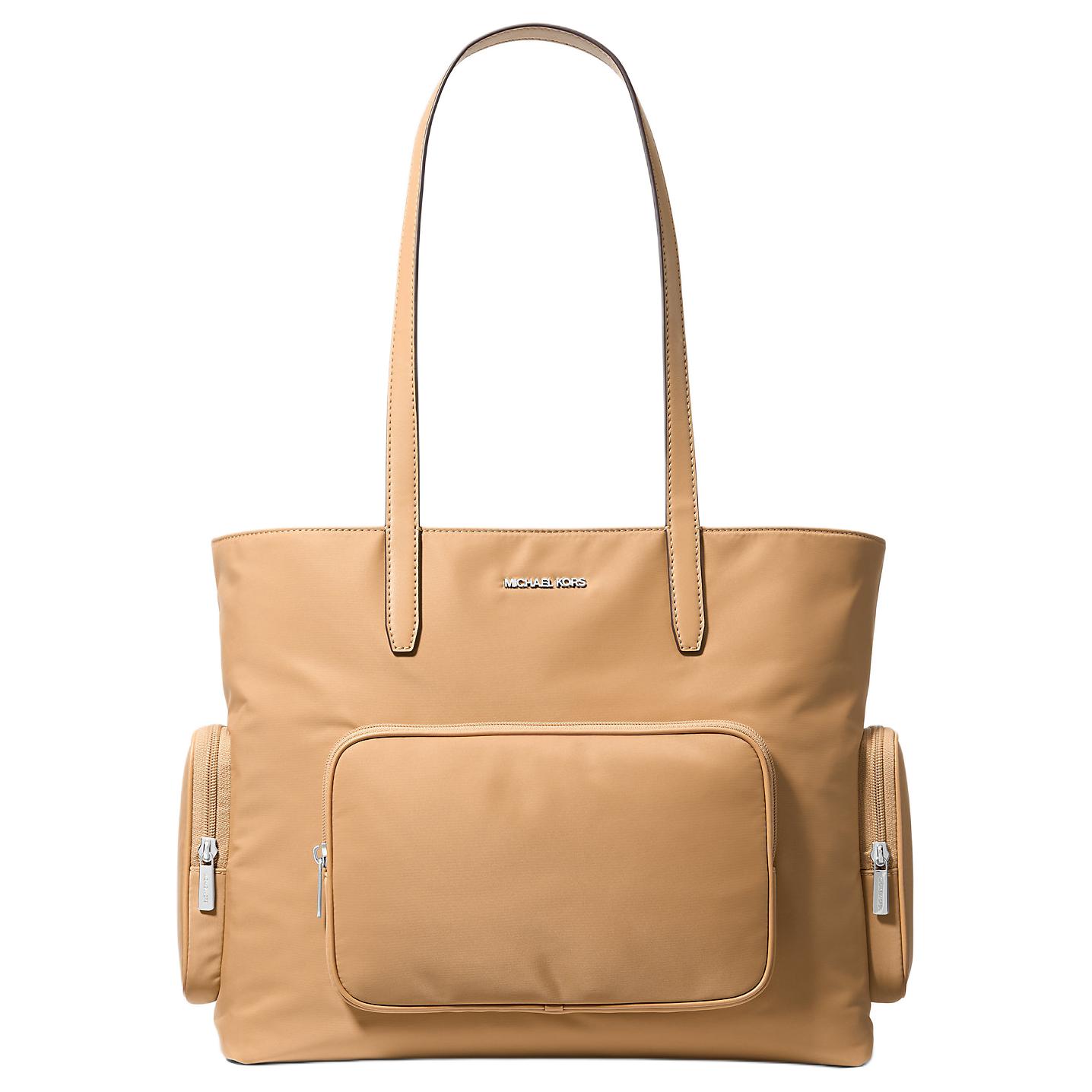 Michael Kors Khai Metal Logo Nylon Tote Bag Women tote bags Brown 35T5S5FT9C-PEANUT Basic Set (Bag)
