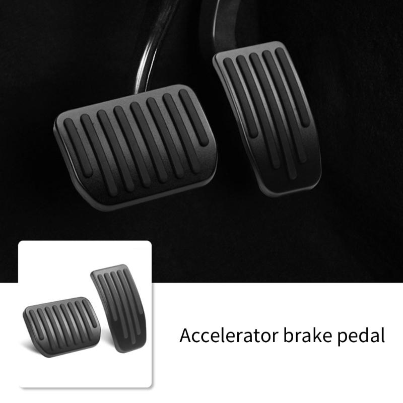 Universal Anti-slip Aluminum Brake Accelerator Clutch Non-Slip Foot Pedal Pad Cover Car Accessory Footrest for  Y