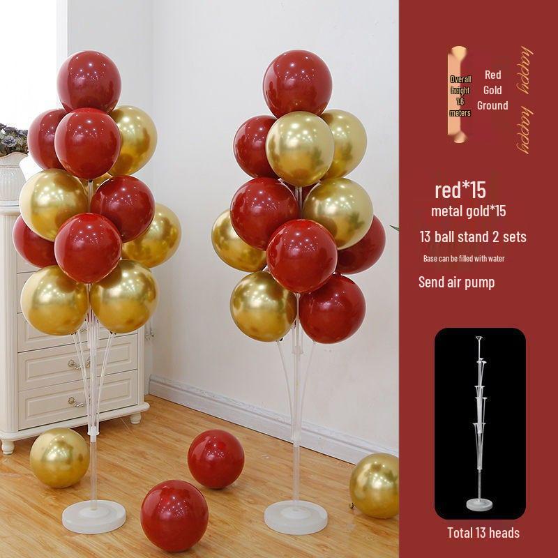 Glow-in-the-Dark Floor Balloons for Birthdays & Anniversaries, New Year’s Movable Stand