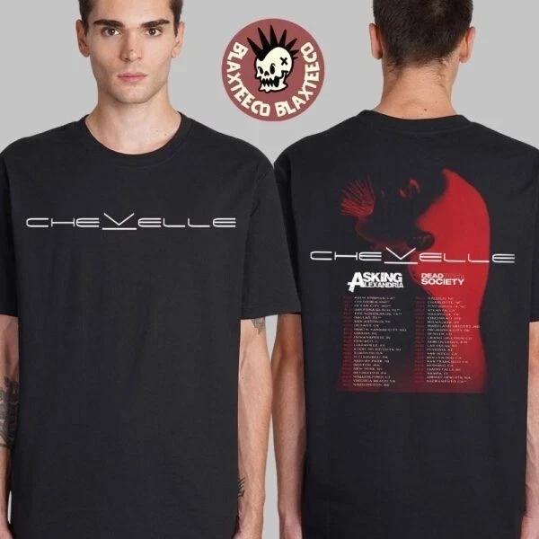 Chevelle 2025 Tour America Tour Dates Two Sides Unisex T-Shirt All Size 2XL