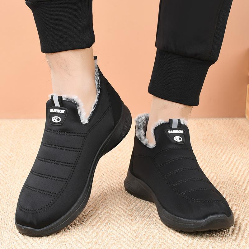 Sneakers da uomo Outdoor Peluche Calde Scarpe invernali impermeabili di alta qualità antiscivolo Stivaletti da trekking Stivali invernali da uomo lavoro