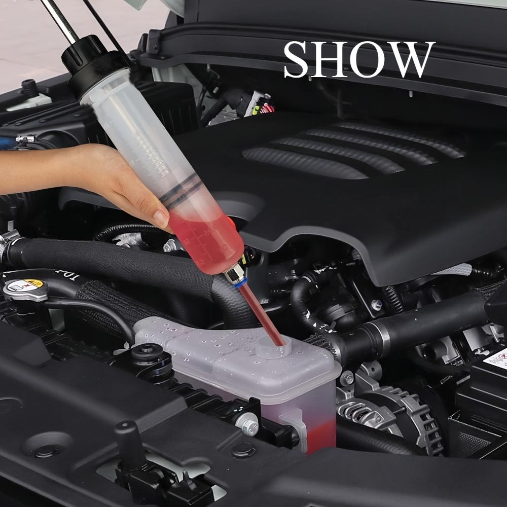 Manual Oil Change Injector with Hose - 7 Oz/0.21 Quart (200 Ml) Automotive Fluid Extraction Pump for Cars, Trucks, SUVs