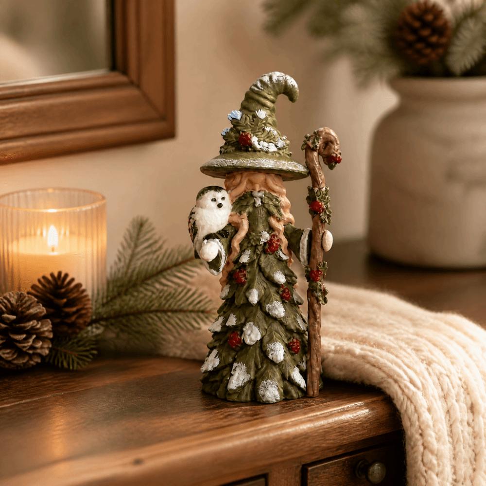 Santa Snowman Decoration Witch Tabletop Ornament Christmas Resin Figurine Fireplace Desktop