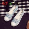 Belles neue atmungsaktive Sommer-Segeltuchschuhe mit niedrigem Schaft für Damen, Freizeit, Studenten, flache Sohle, einzelne Schuhe