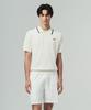 SERGIO TACCHINI M Small Cable Short Sleeve Polo (White)