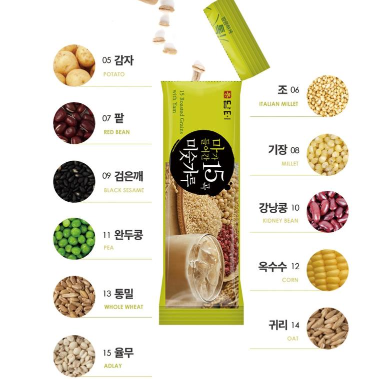 DamTuh 15 Grain Powder with Korean Yam (20g x 12 sticks)