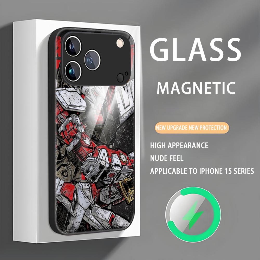 

Anime style G-GundamES Phone Case For iPhone 17 16 e 15 14 13 12 11 X XR XS Plus Mini Pro Max Glass Magnetic Case iPhone 12