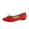 2025 new bow soft-soled casual shoes French outer wear high-end sense one-pedal shallow single shoes women's summer versatile