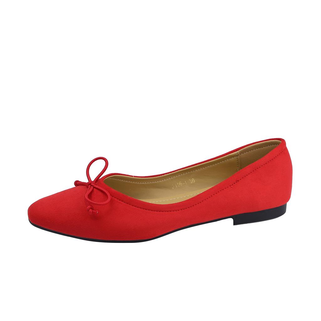 2025 new bow soft-soled casual shoes French outer wear high-end sense one-pedal shallow single shoes women's summer versatile