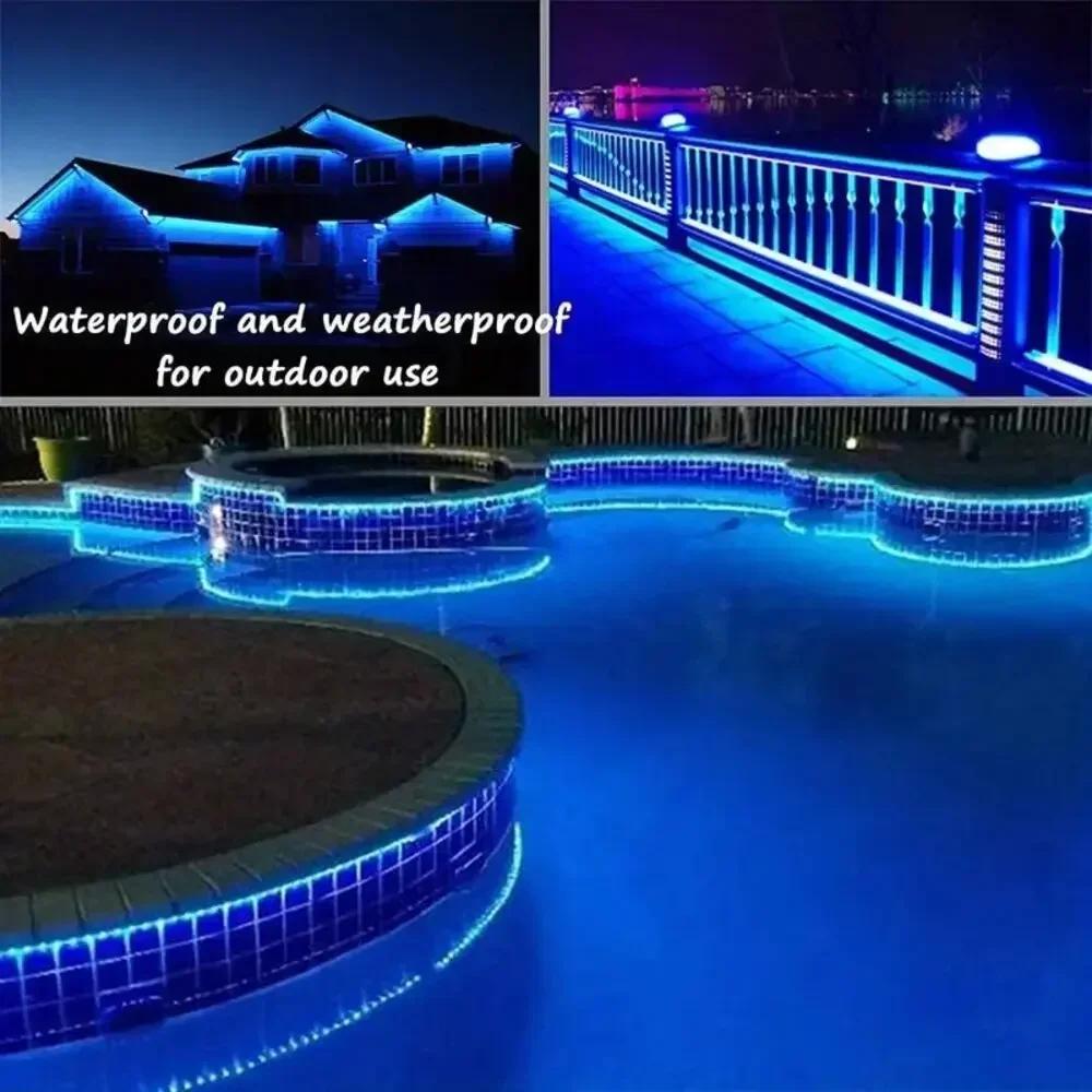 1/2pcs LED Fairy Strip Light Outdoor Solar Lawn Lamp Garden Christmas Wedding Party Decoration Garland Waterproof String Light
