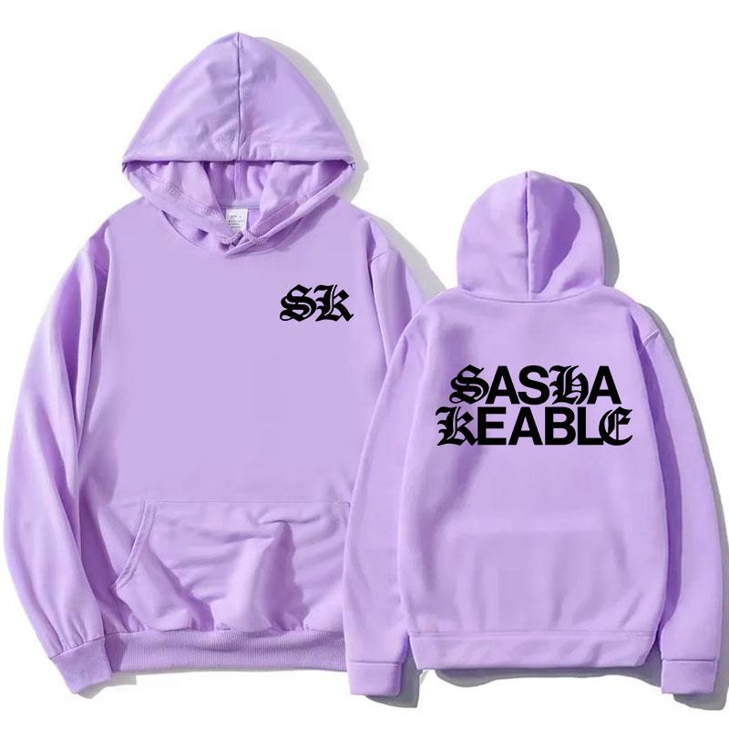 Sasha Keable Singer Printing Hoodies Long Sleeve Fashion Hooded Sweatshirts Graphic Clothing Women Men Autumn Sudaderas Unisex