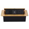 Golden Pop-up Hidden Power & USB Socket for Vietnam/Thailand Conference Tables