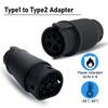 Adaptor Type 1 To Type 2 Adapter Convertor SAE J1772 To Tesla EV Charger Connector for Electric Car Use