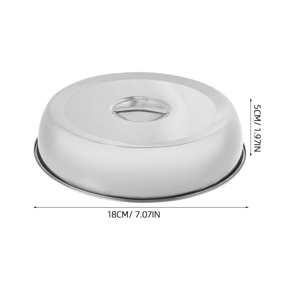 

Stainless Steel Food Dome Cover with Ergonomic Handle for Cooking Grilling Serving Keeping Heat Oil Splash Prevention Household