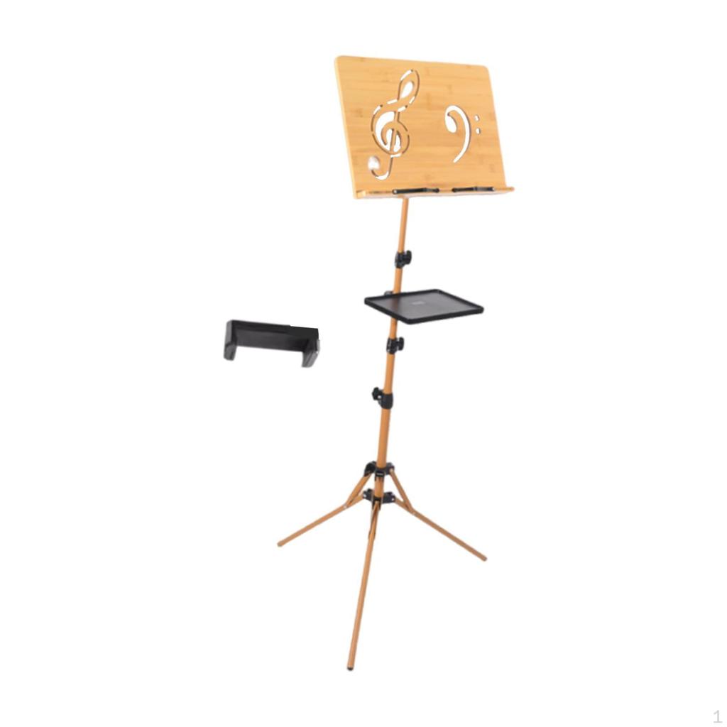 Compacte Muziekstandaard met Verstelbare Hoogte, Ideaal voor Instrumentalisten
