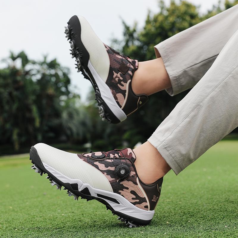 Modische Golfschuhe, Lässige Herren-Gehschuhe, Outdoor Rasen Fitness Anti-Rutsch-Golfschuhe, Lieblingsschuhe für das Jugendtraining