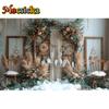 Mocsicka Photography Background Indoor Floral Boho Decor Baby Shower Maternity Adult Kids Art Portrait Backdrop Photo Studio
