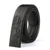 Crocodile Pattern Belt, Genuine Leather Without Lead, Automatic Buckle 3.5Cm Headless, First Layer Cowhide Strip, Business Buckle-Free Belt