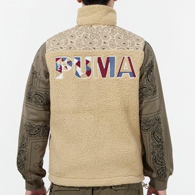 PAISLEY WOVEN Vests Men's Khaki Stand Collar Moderate Other 534977-12