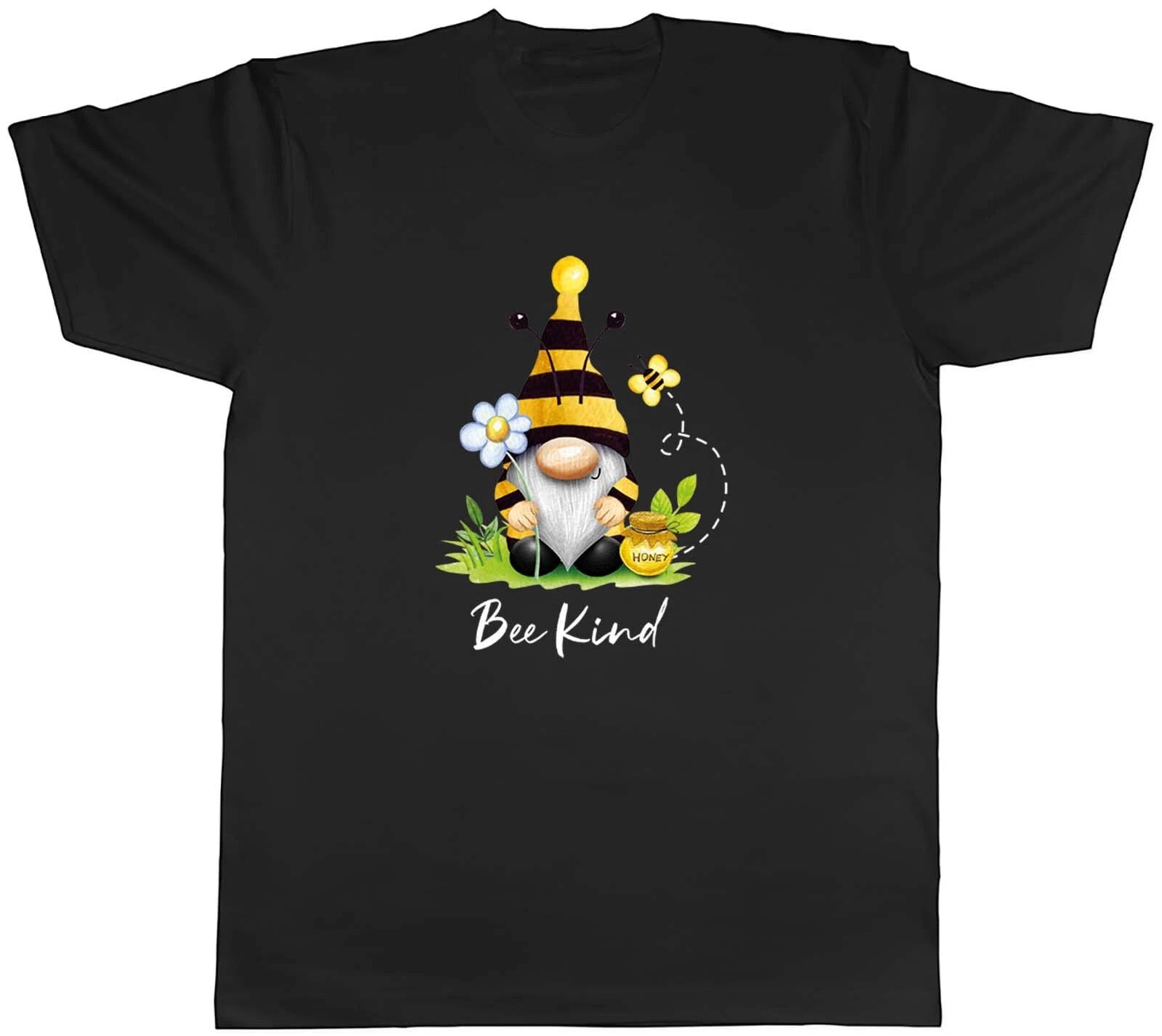 Bee Kind Mens T-Shirt Garden Gonk Gnome Bumblebee Unisex Tee Gift XXXXL