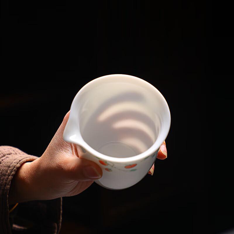 Chaxun Hand-painted Ceramic Tea Set - Persimmon Ruyi Gift Edition