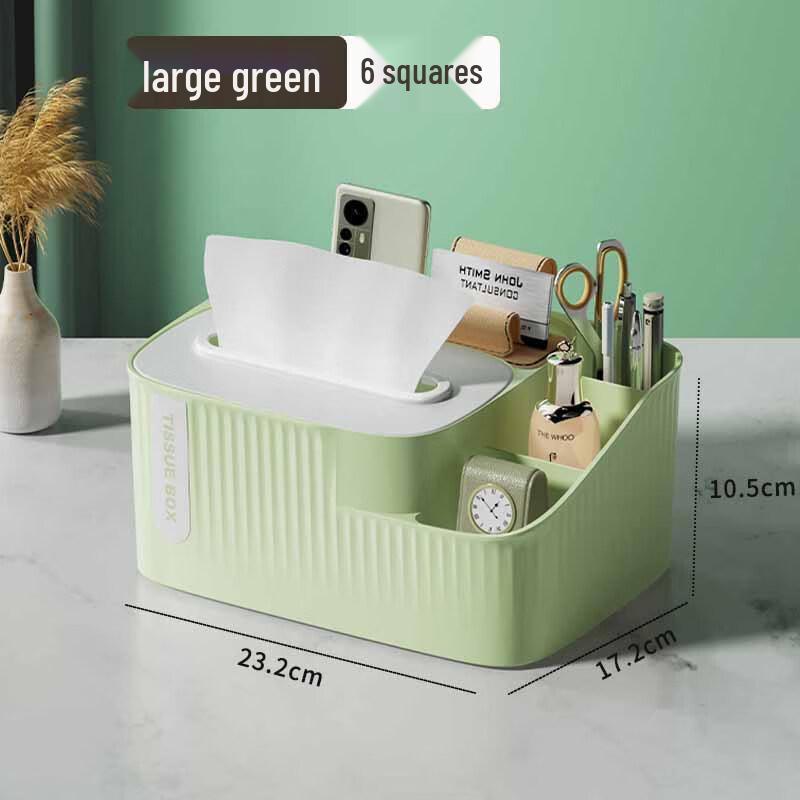 Shixun Multi-functional Marble Desktop Organizer with Tissue Box