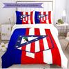 3pcs Duvet Cover Set (1*Duvet Cover + 2*Pillowcase, Without Core), football club Print Soft All‑Season Bedding Set, Home Bedroom Decor Gift